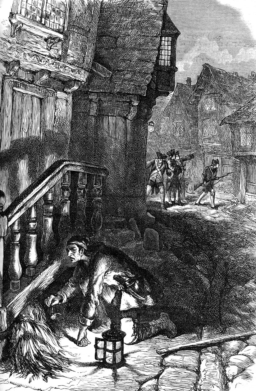 Påvisning av en brannstiftelse, amerikansk revolusjonskrig, c1776 c1880 av Unbekannt