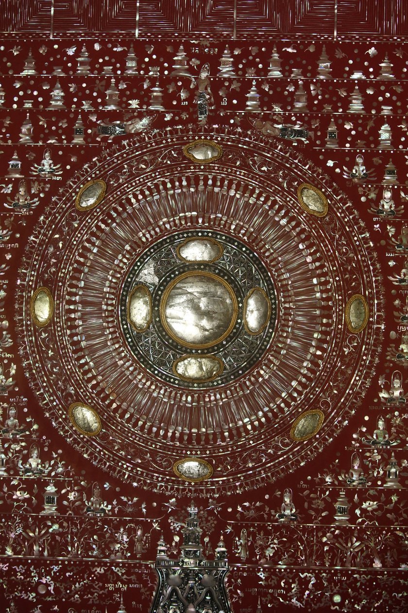 Dharma-hjul i Wat Chedi Luang, Chiang Mai. Thailand av Unbekannt