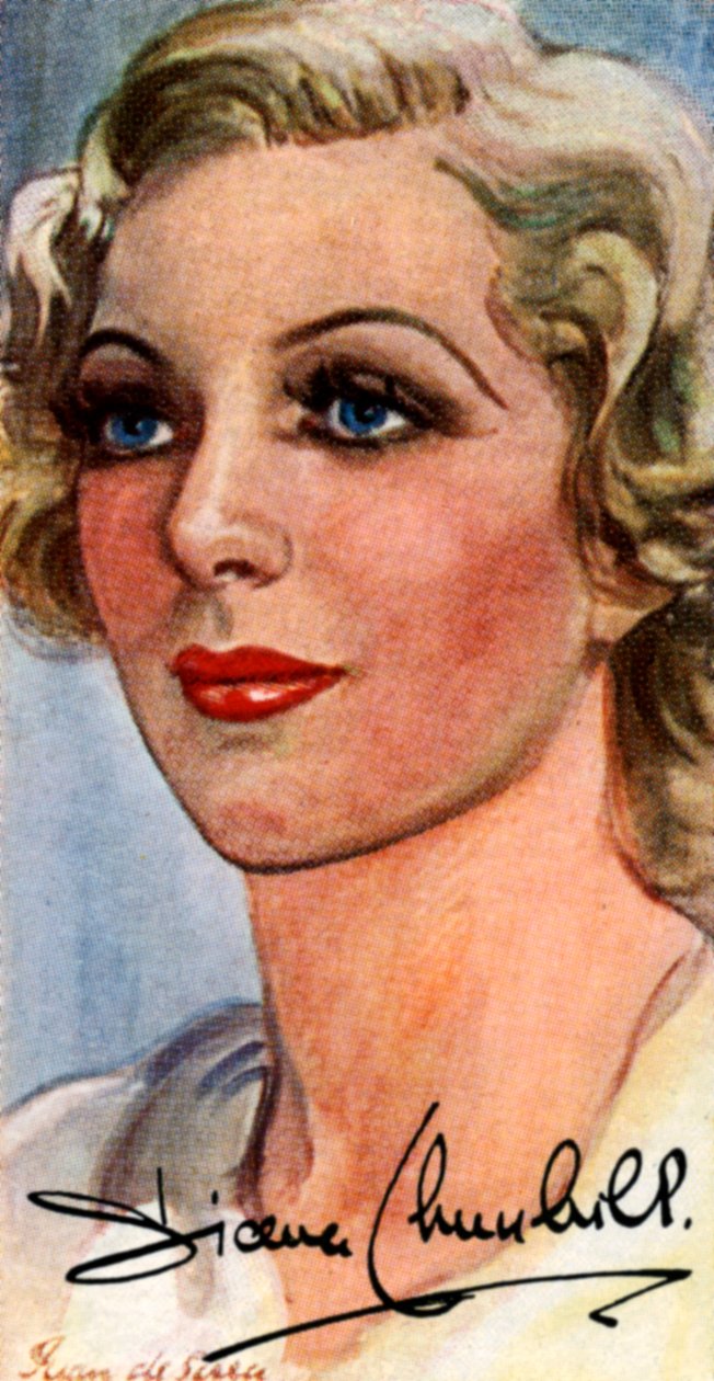 Diana Churchill, 1913-1994, engelsk film- og sceneskuespillerinne, 1900-tallet av Unbekannt