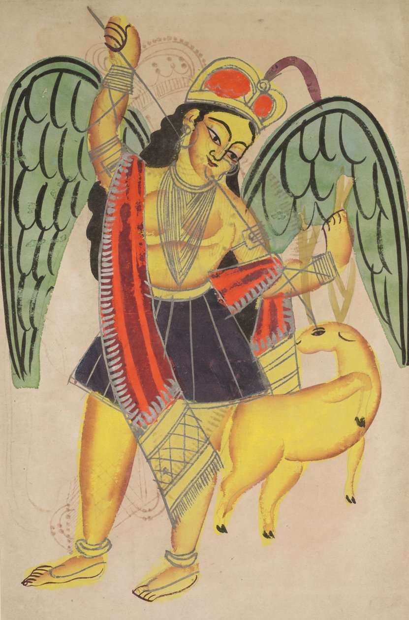 Diana eller Artemis, jaktens gudinne, 1800-tallet. av Unbekannt