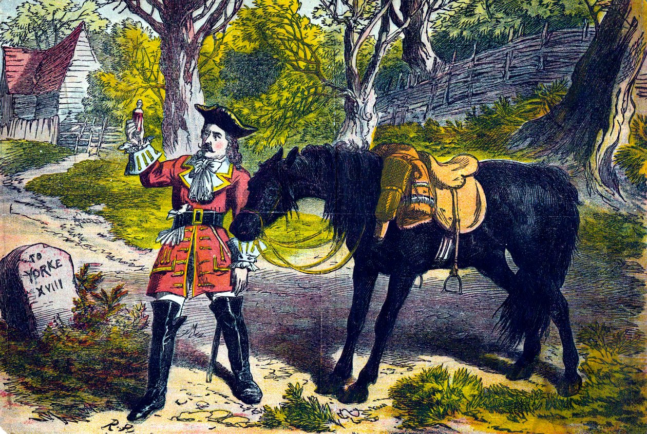 Dick Turpin 1706-1739, engelsk røver og landeveismann, 1800-tallet av Unbekannt