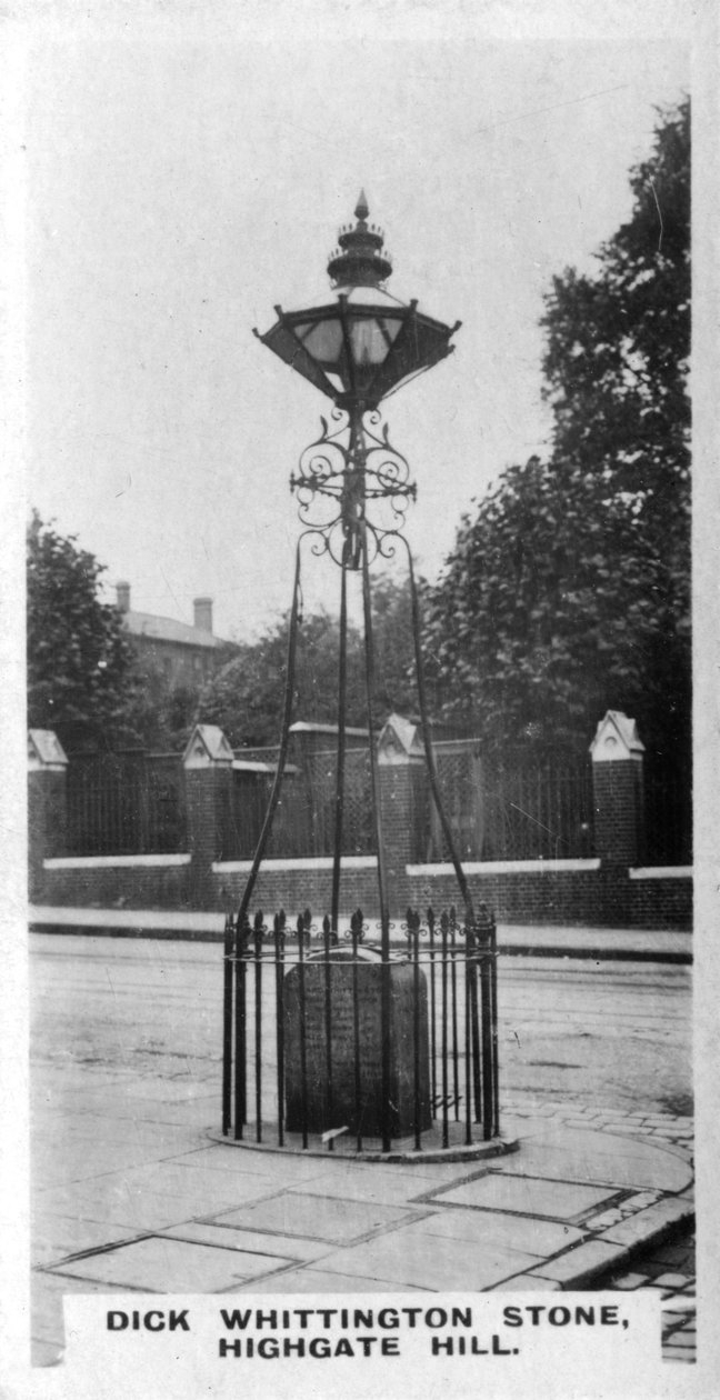Dick Whittington Stone, Highgate Hill, London, ca 1920-tallet av Unbekannt
