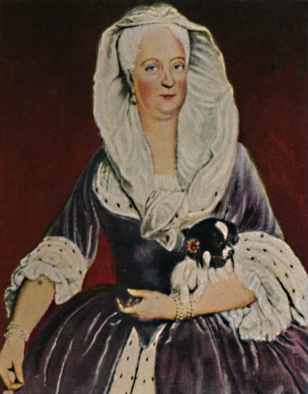 Moren til Fredrik den store 1687-1757. - Maleri av Pesne, 1934. av Unbekannt
