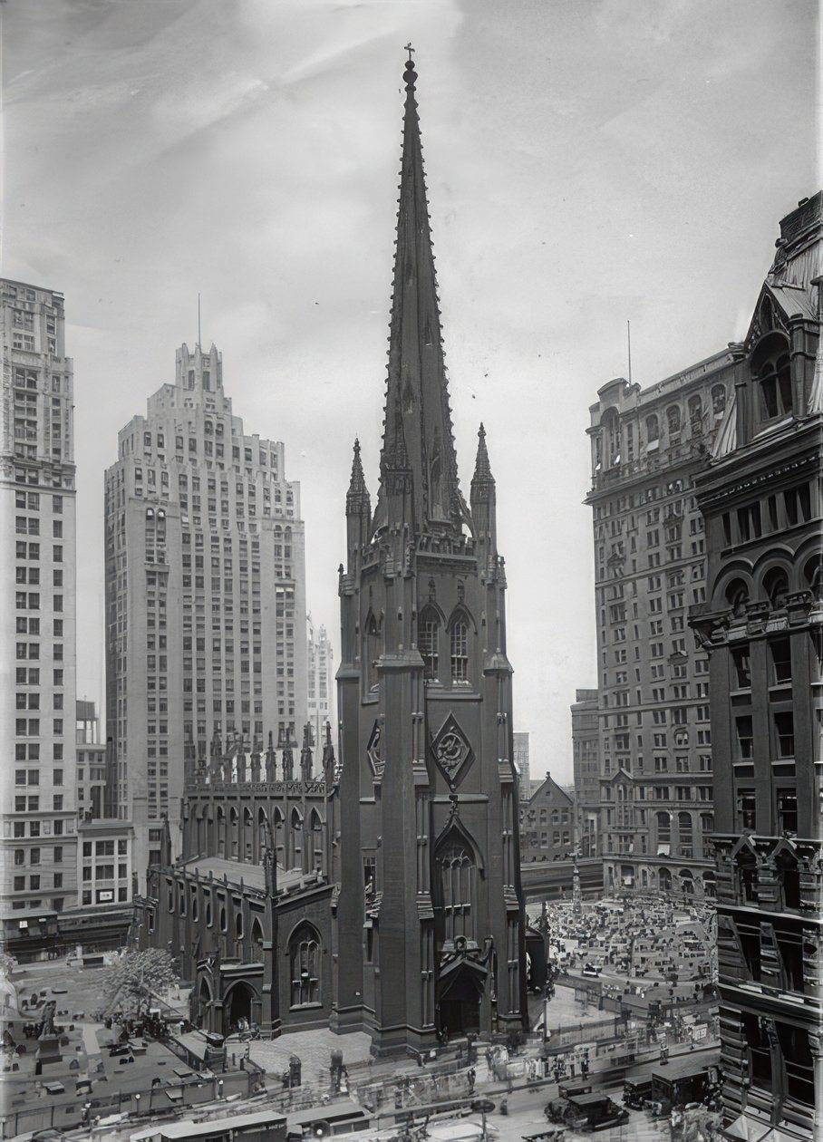 Die Trinity Church i New York. Um 1935 av Unbekannt