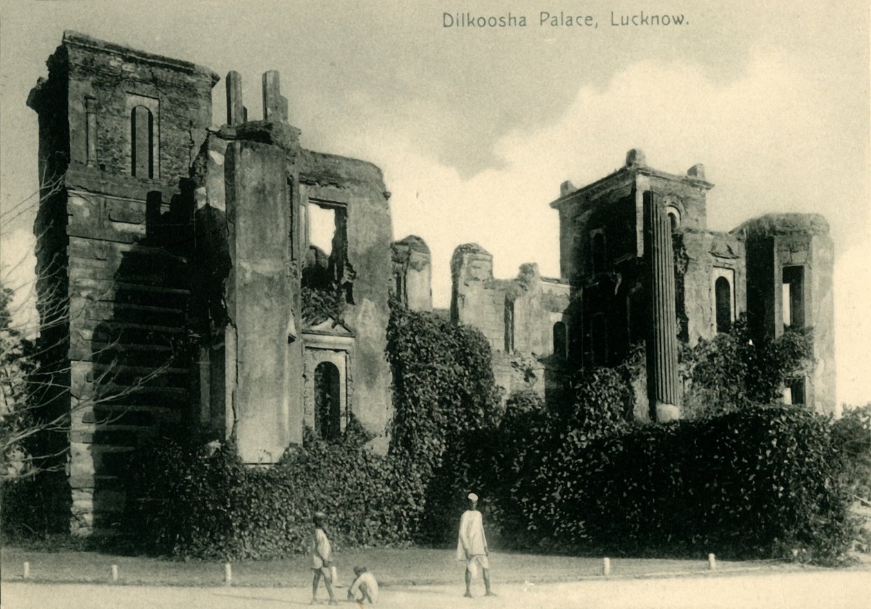 Dilkosha-palasset, Lucknow. av Unbekannt