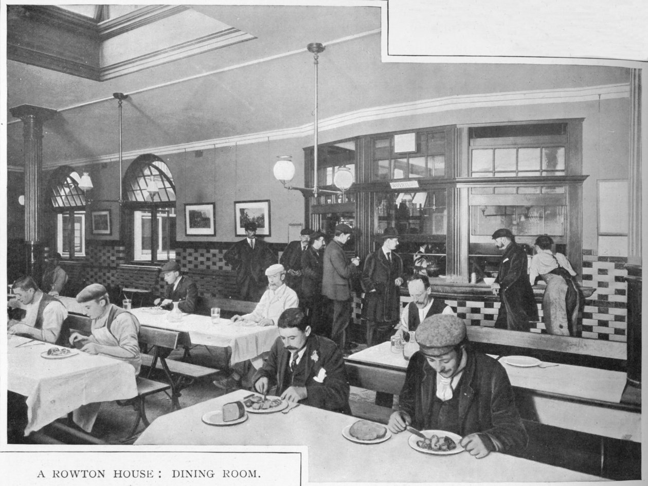 Spisestue i et Rowton House, Hammersmith, London, c1902 1903 av Unbekannt