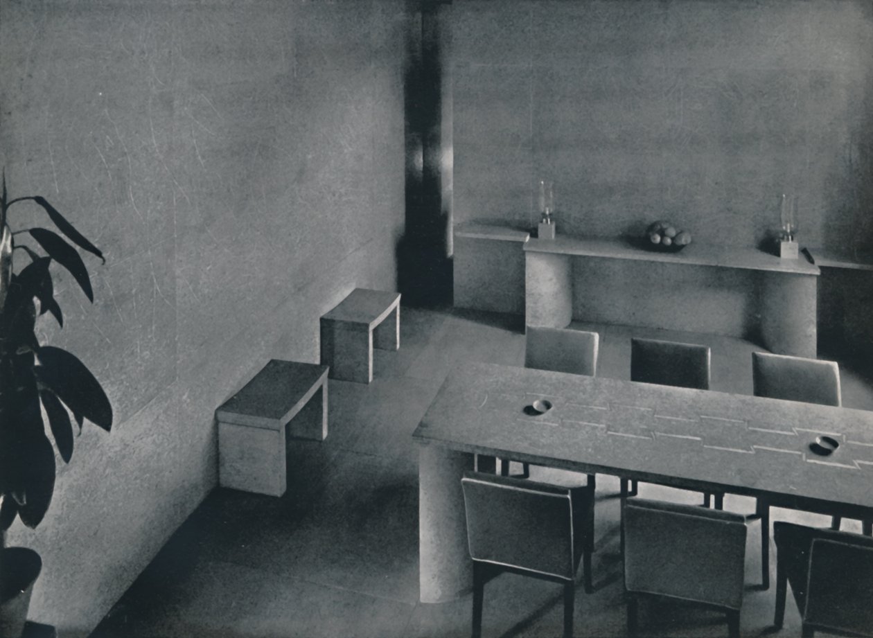 Spisesalen til arkitekten Oliver Hill, F.R.I.B.A., 1942 av Unbekannt