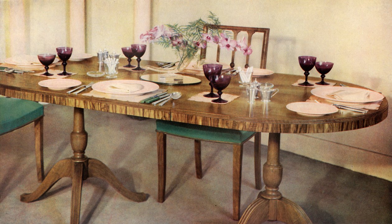 Middagsbord arrangert av Harrods Ltd., London, 1937. av Unbekannt