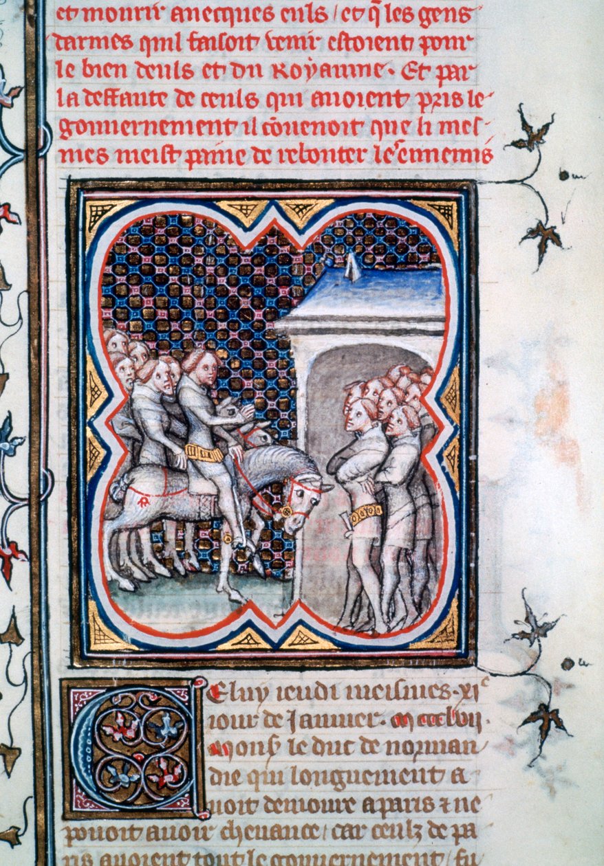 Diskurs av Dauphin Charles, 1358, 1375-1379 av Unbekannt
