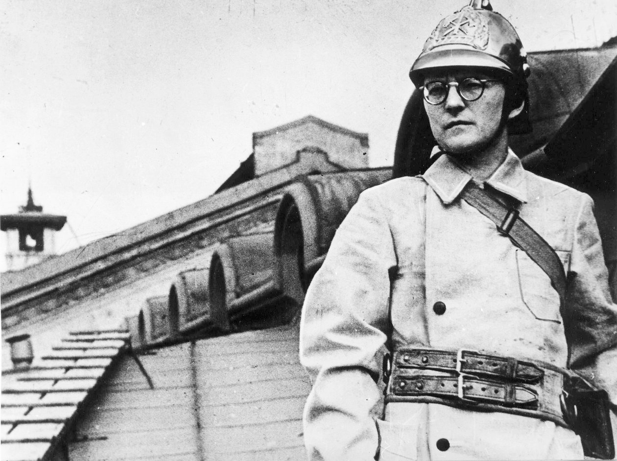 Dmitri Shostakovich , russisk komponist, under beleiringen av Leningrad, USSR, andre verdenskrig, 1941 av Unbekannt