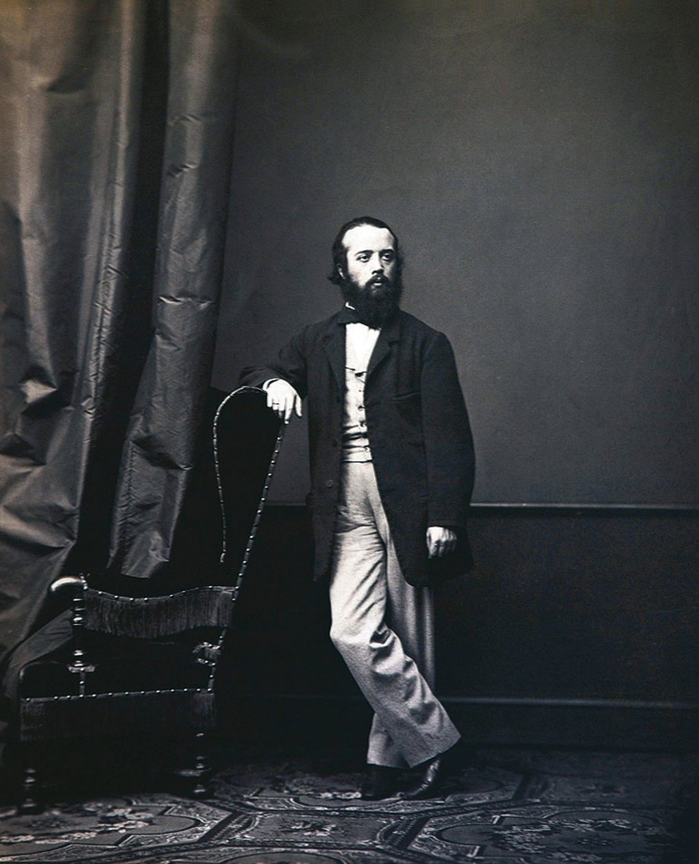 Dmitry Dmitryevich Minaev , russisk poet, 1860-tallet av Unbekannt