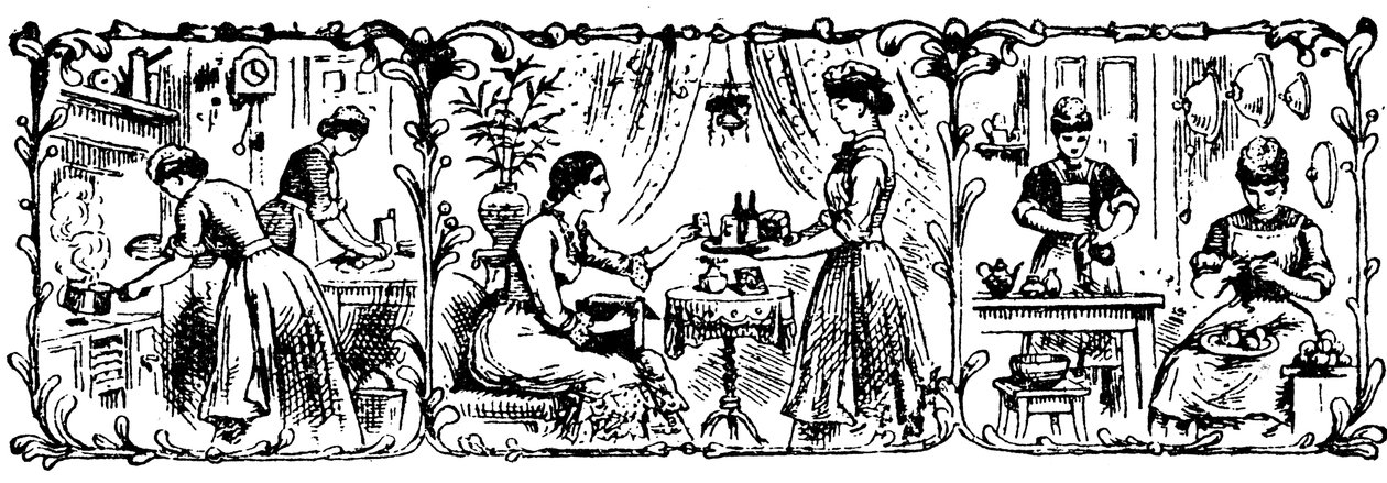 Hustjenere, 1901 av Unbekannt