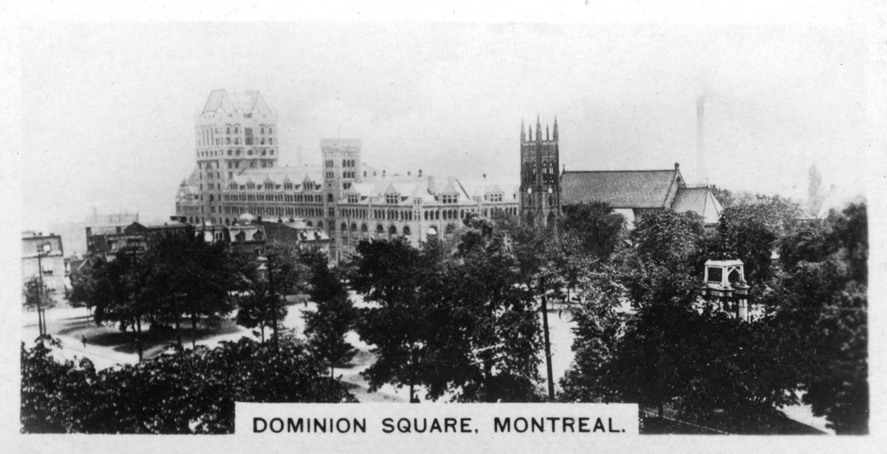 Dominion Square, Montreal, Canada, ca 1920-tallet av Unbekannt