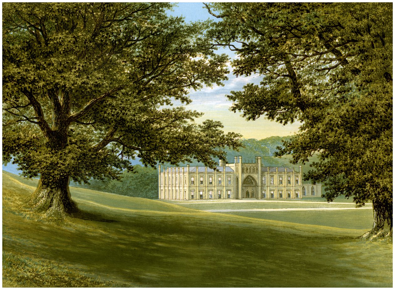 Donington Castle, Leicestershire, hjemmet til Abney-Hastings-familien, c1880 av Unbekannt