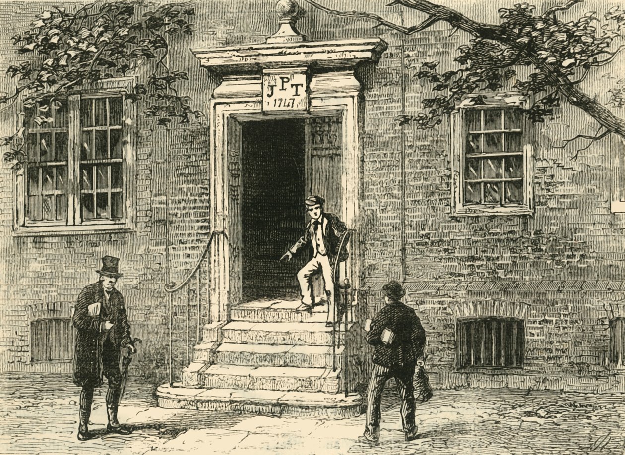 Døråpning i Staples Inn, c1872. av Unbekannt