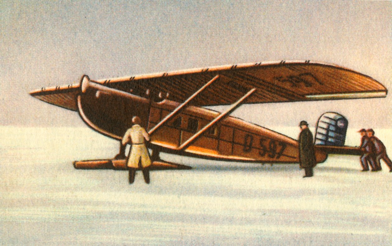 Dornier Merkur-fly med snøskinner, 1920-tallet, 1932. av Unbekannt