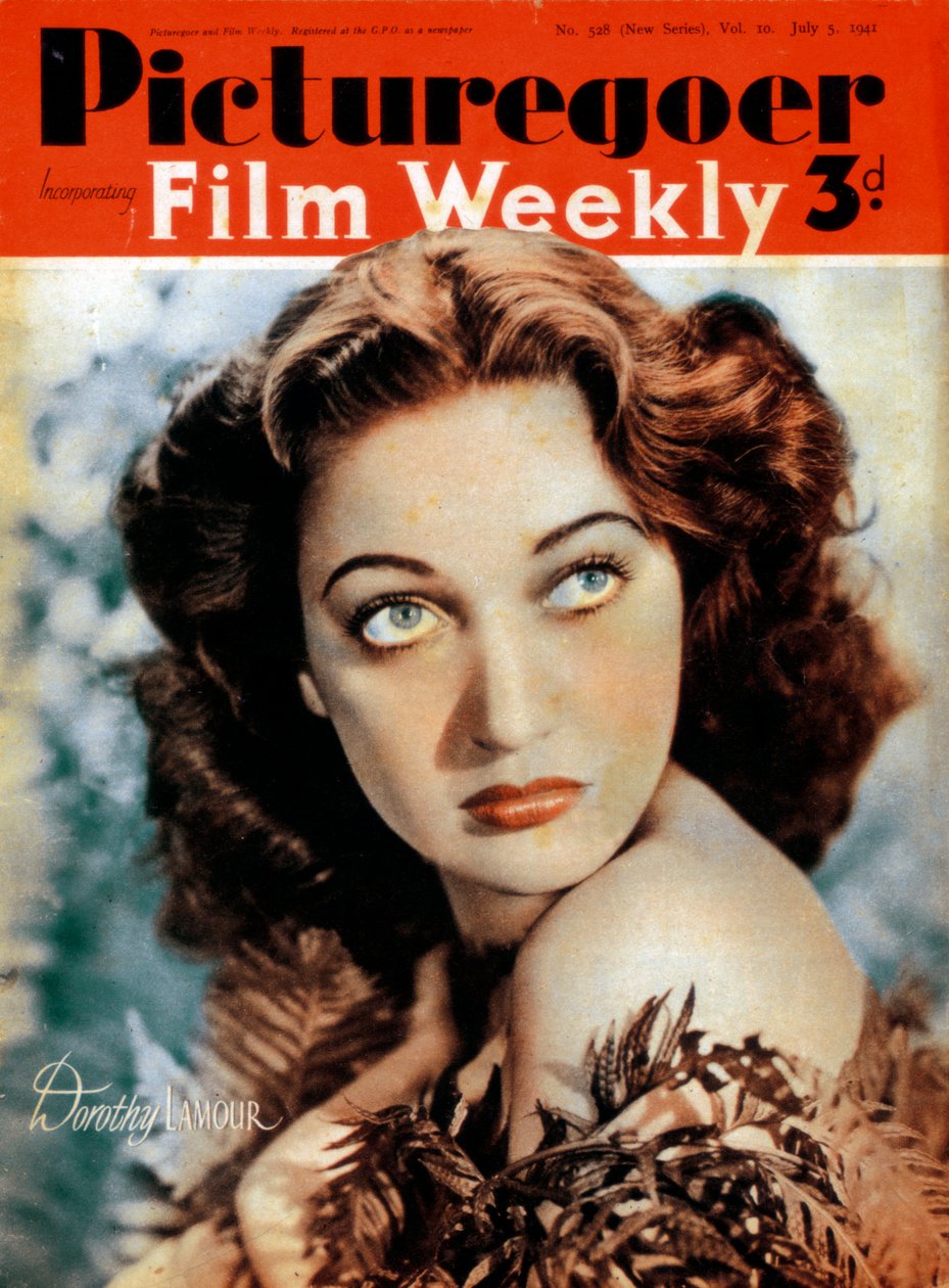 Dorothy Lamour 1914-1996, amerikansk skuespillerinne, 1941 av Unbekannt