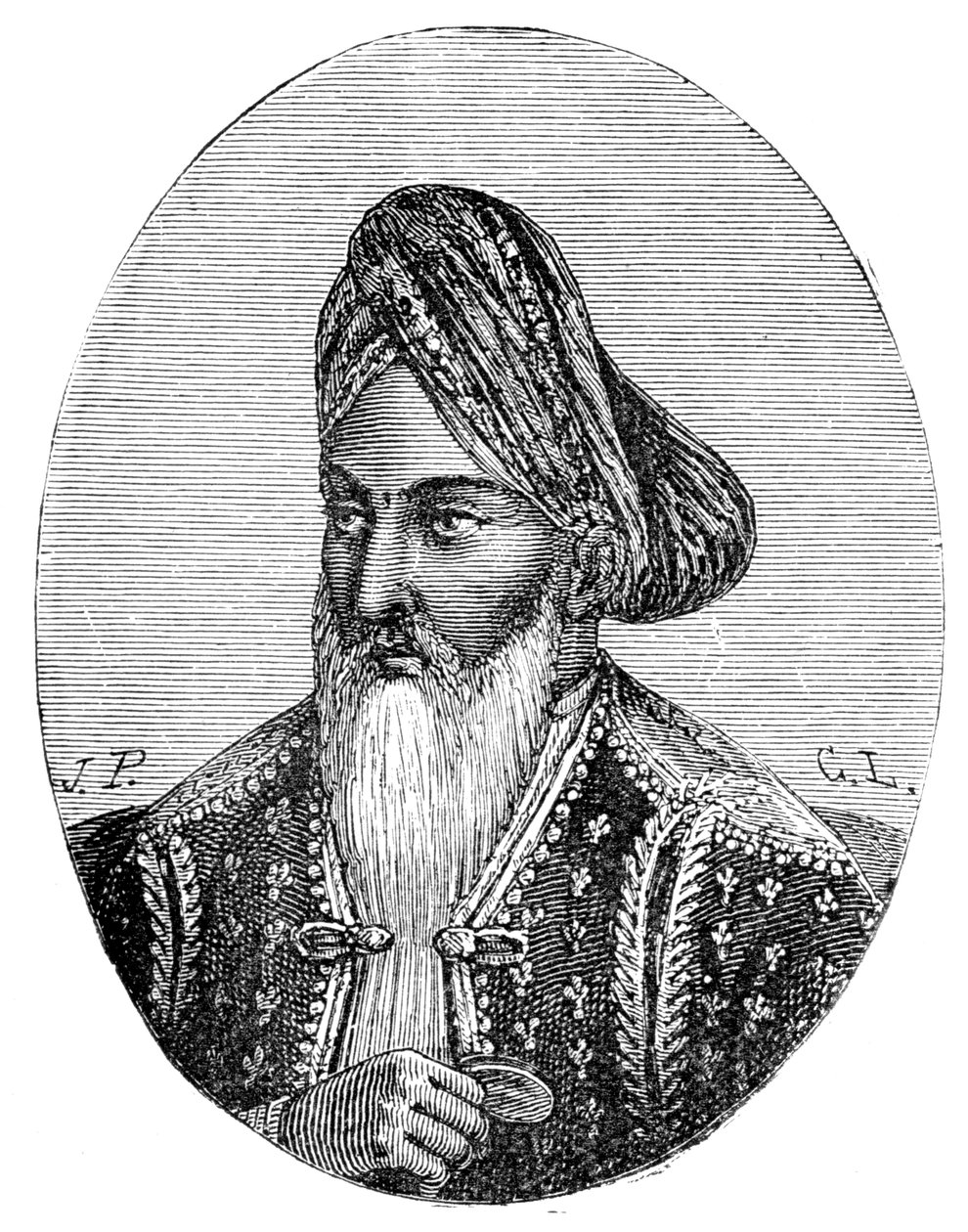 Dost Muhammad Khan, hersker over Afghanistan, 1800-tallet av Unbekannt
