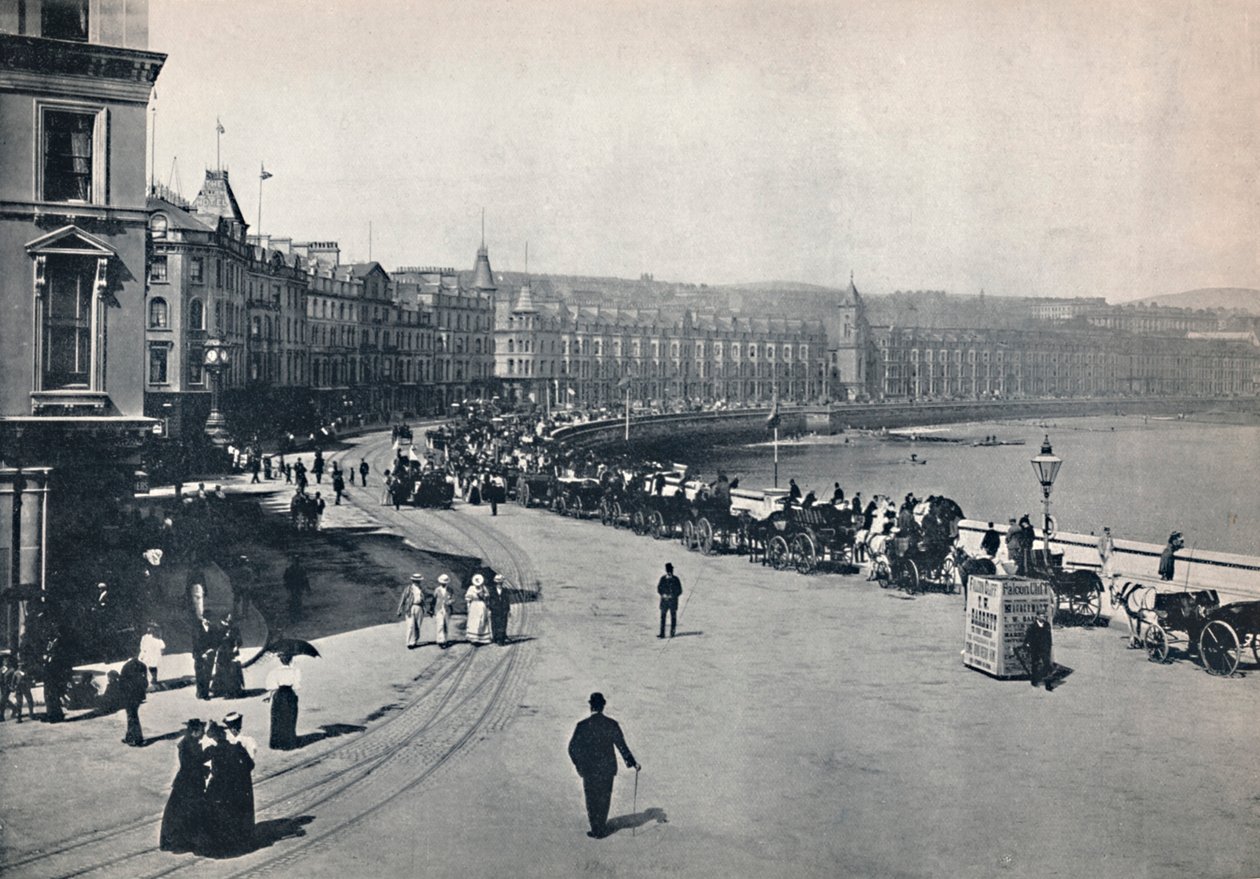 Douglas - Generell utsikt over promenaden, 1895 av Unbekannt