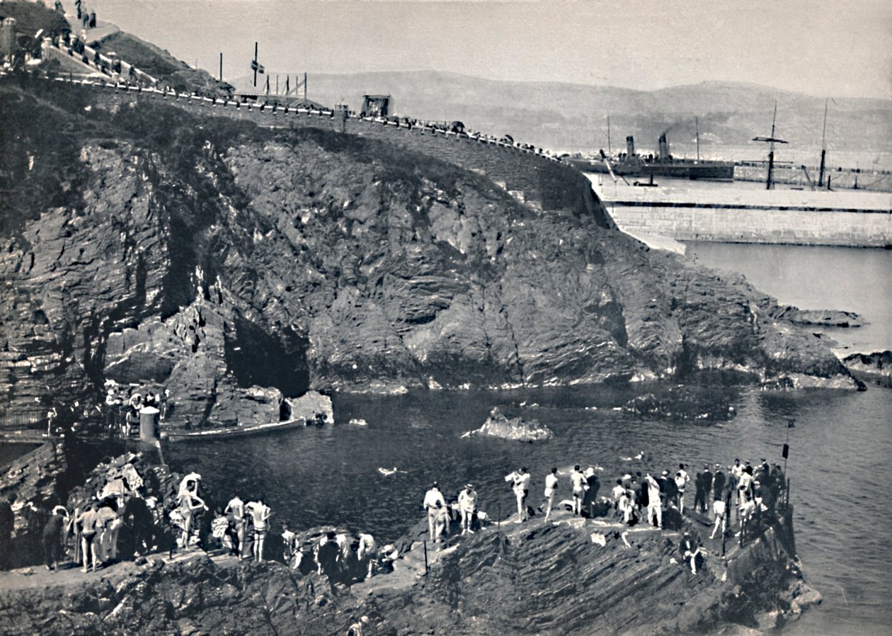 Douglas - Badeplassen ved Port Skillion, 1895 av Unbekannt