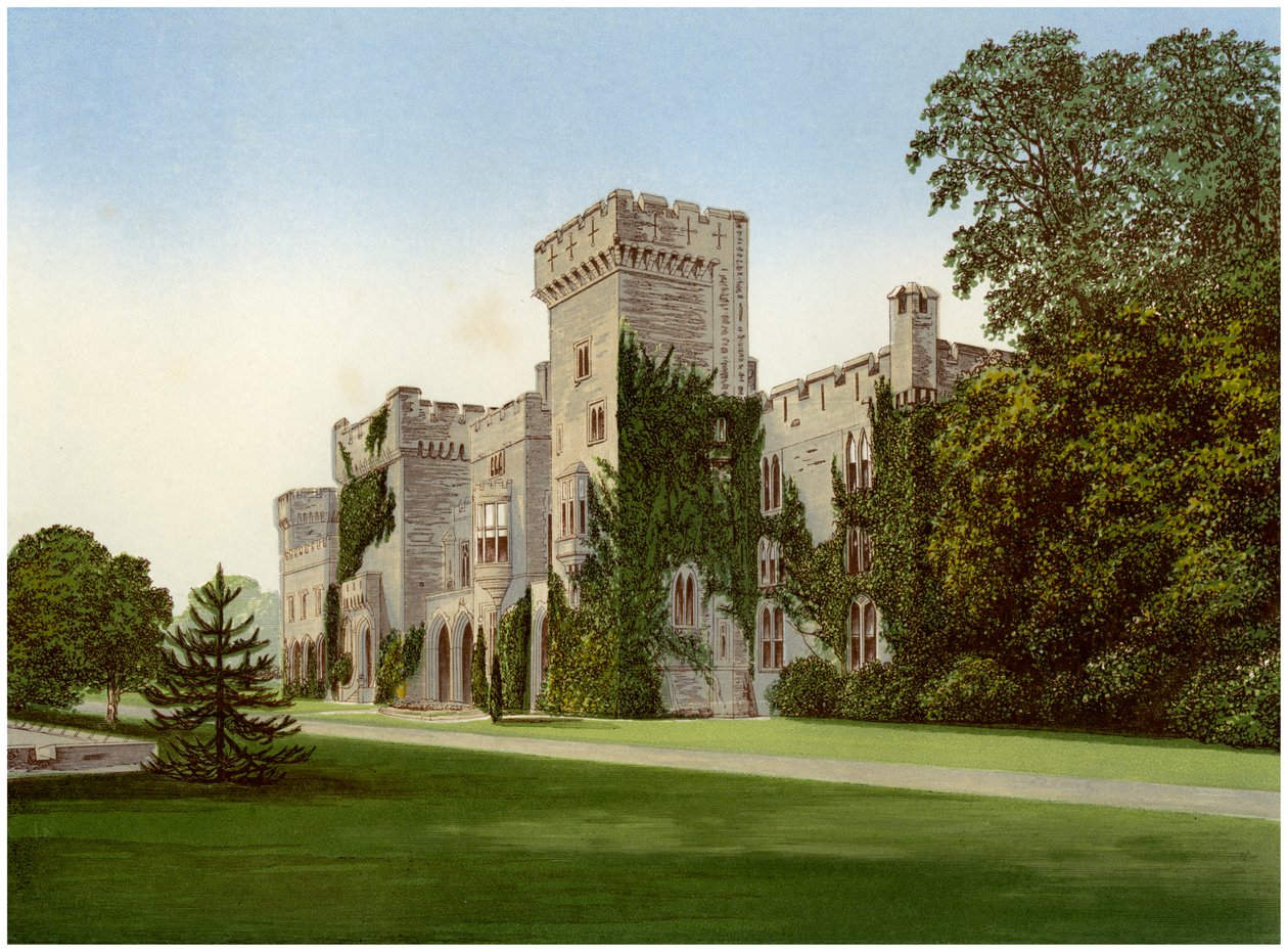 Downton Castle, Herefordshire, hjemmet til Baronet Boughton, c1880 av Unbekannt