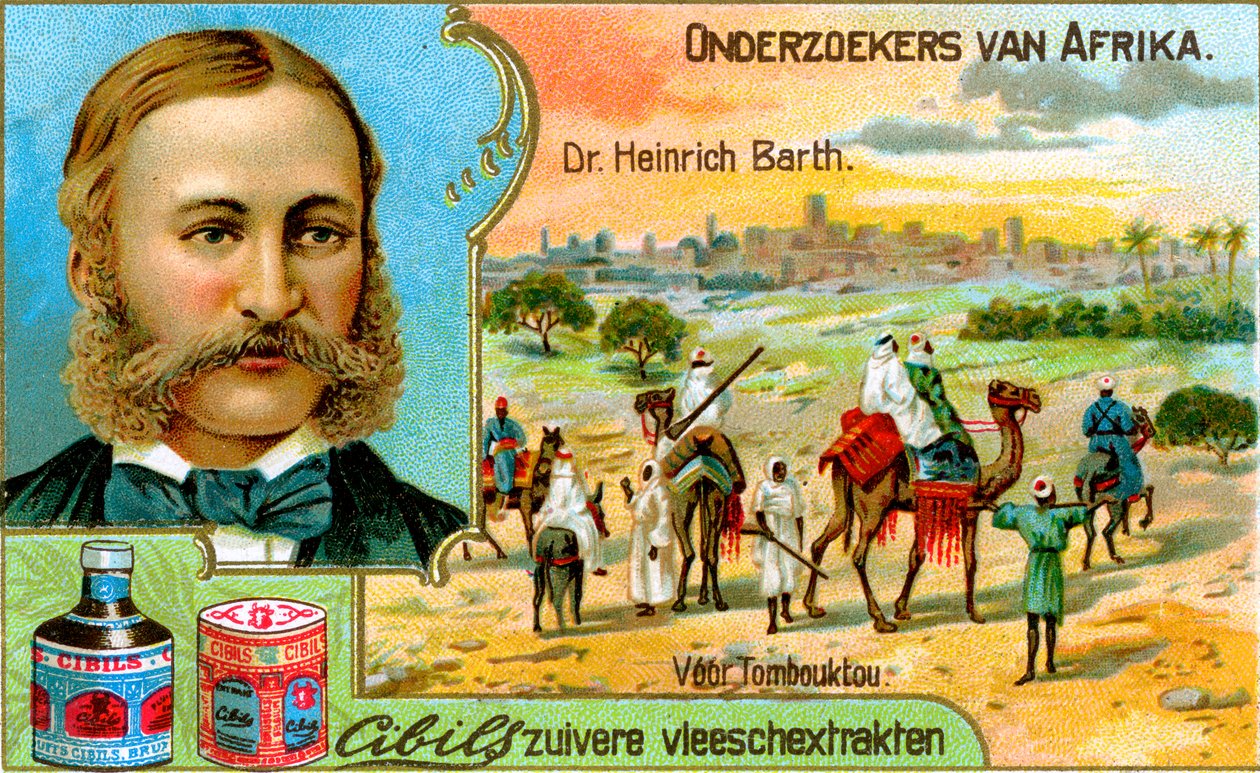 Dr Heinrich Barth, tysk geograf og oppdagelsesreisende, ca 1900 av Unbekannt