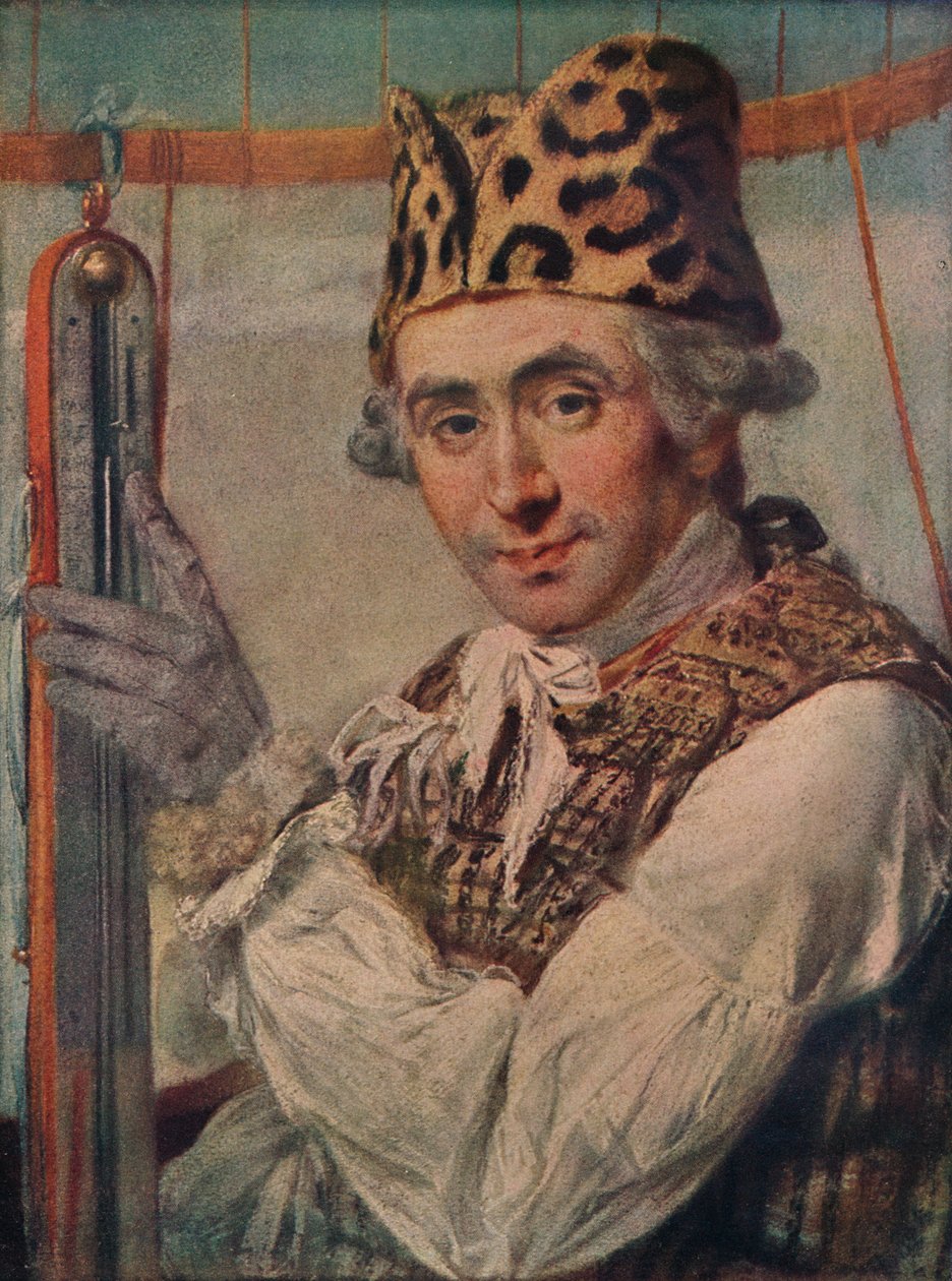 Dr John Jeffries, amerikansk ballongfarer, 1786. 1911 av Unbekannt