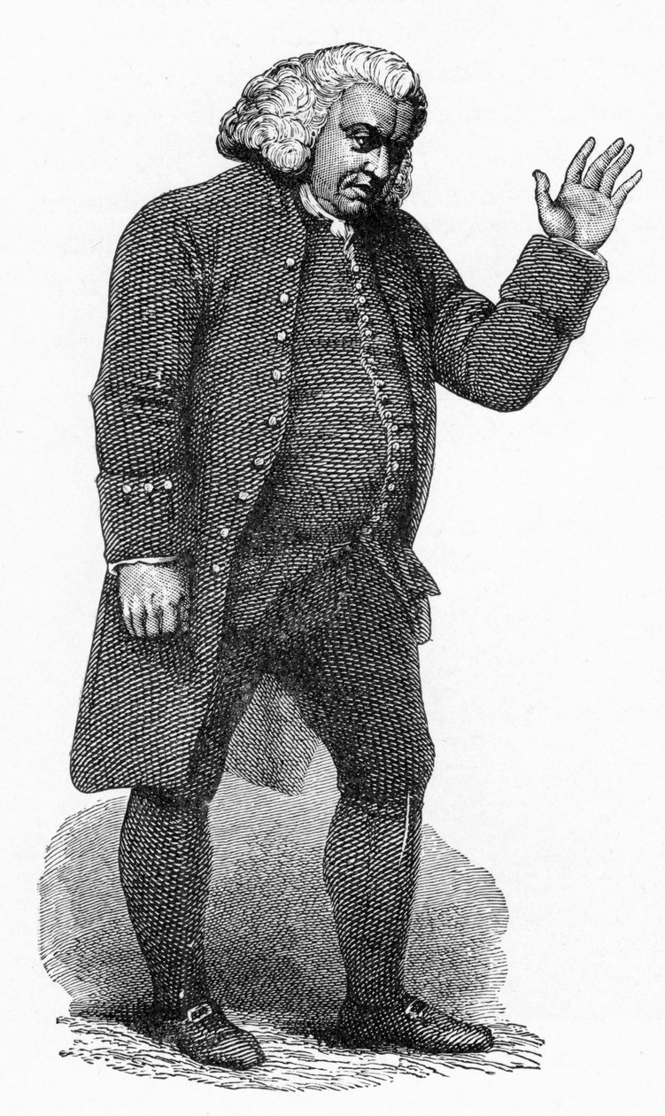 Dr Johnson, engelsk mann av bokstaver, c1780 av Unbekannt