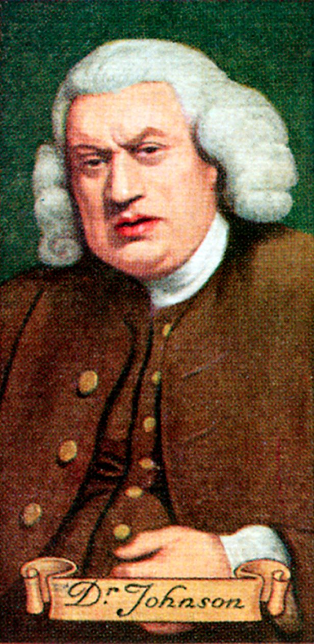 Dr. Johnson, hentet fra en serie sigarettkort, 1935 av Unbekannt
