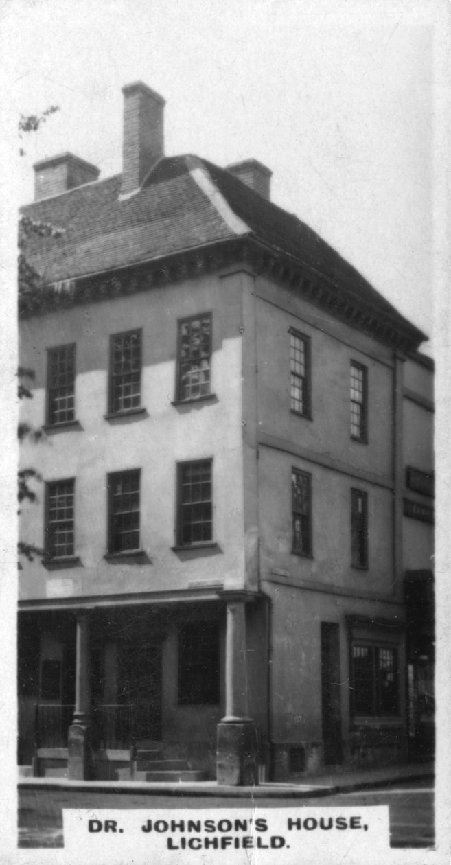Dr. Johnsons hus, Lichfield, Staffordshire, ca. 1920-tallet av Unbekannt