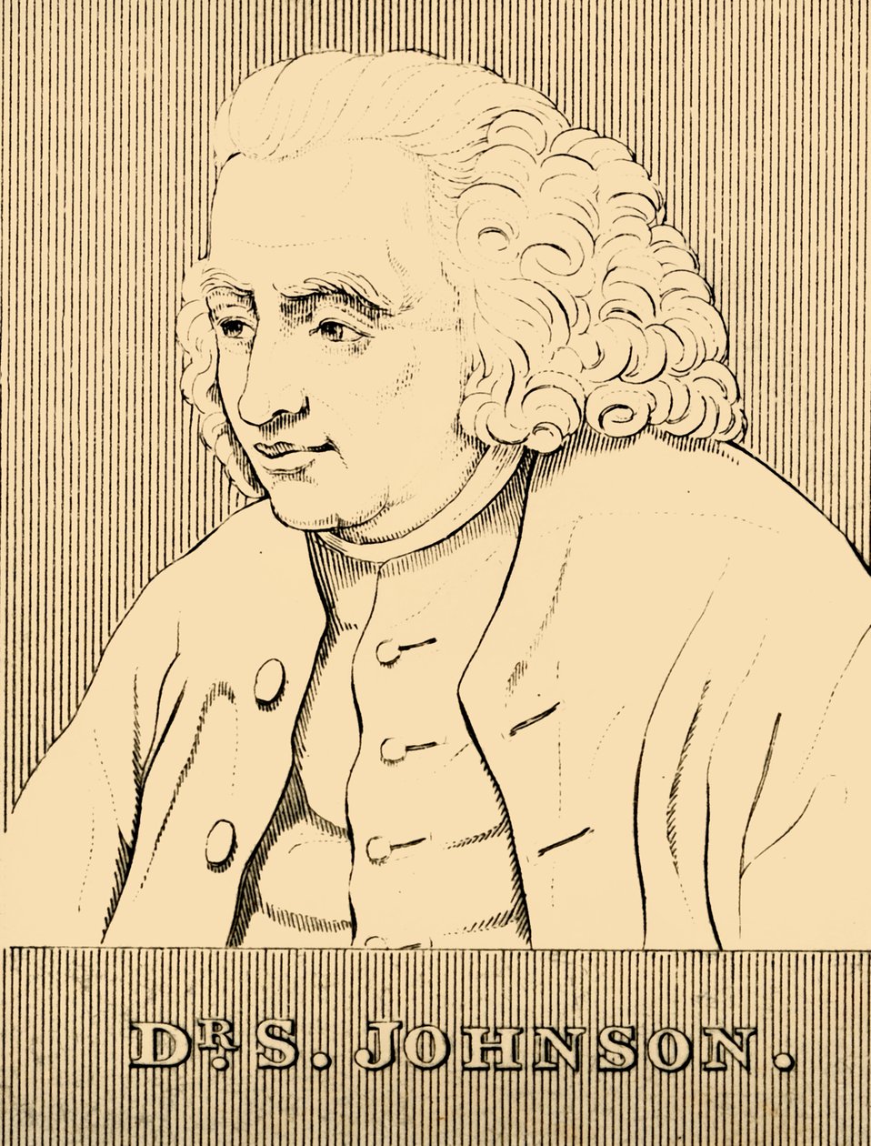 Dr. S. Johnson, 1709-1784, 1830. av Unbekannt
