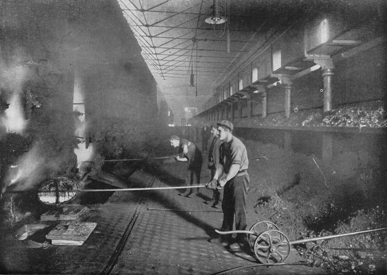 Tegning av replikker for hånd, South Metropolitan Gasworks, Peckham, London, 1903 1903 av Unbekannt
