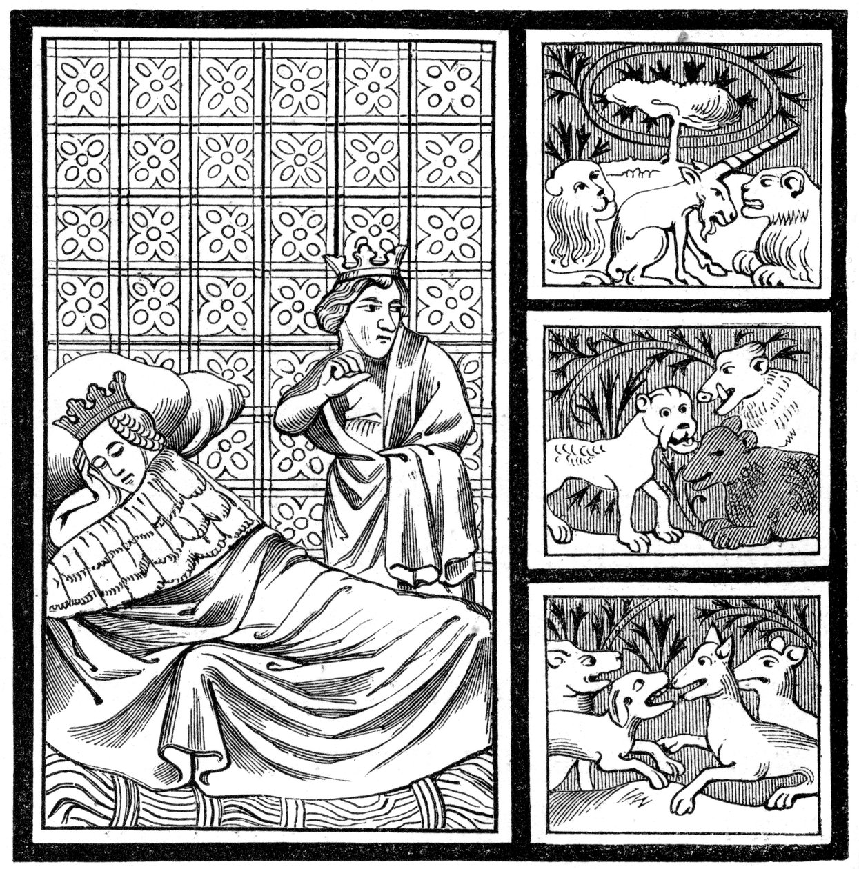 Dream of Childéric, 1849 av Unbekannt