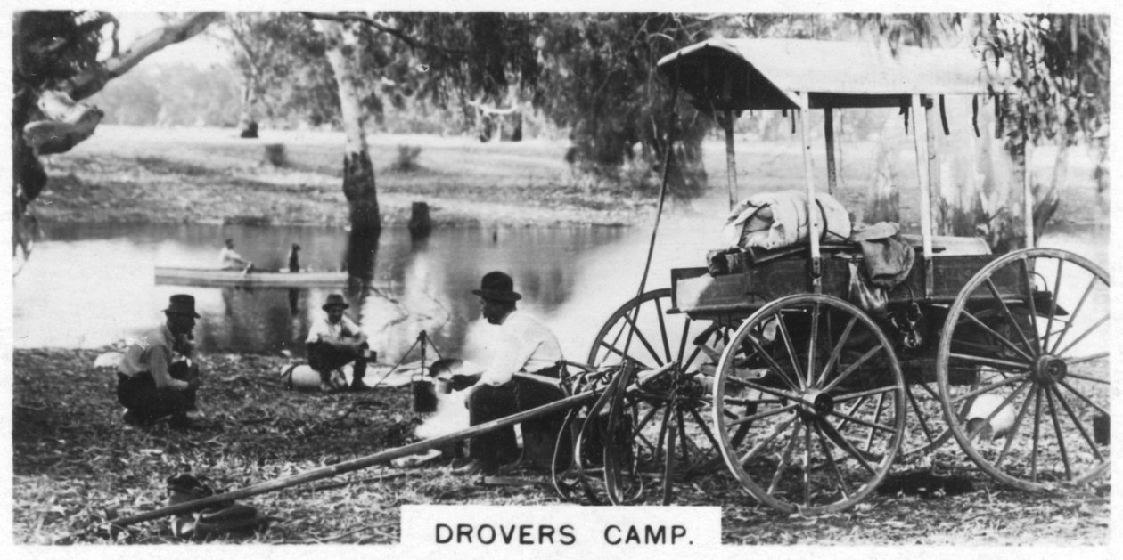 Drovers leir, Australia, 1928 av Unbekannt