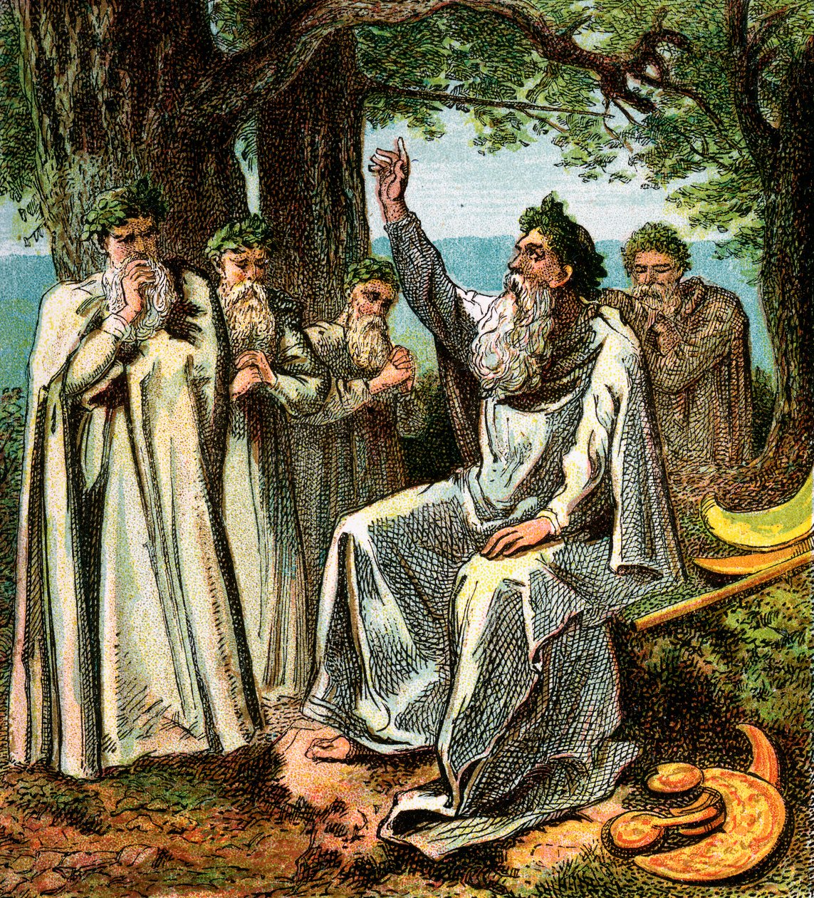 Druider, eller britiske prester, c1850 av Unbekannt