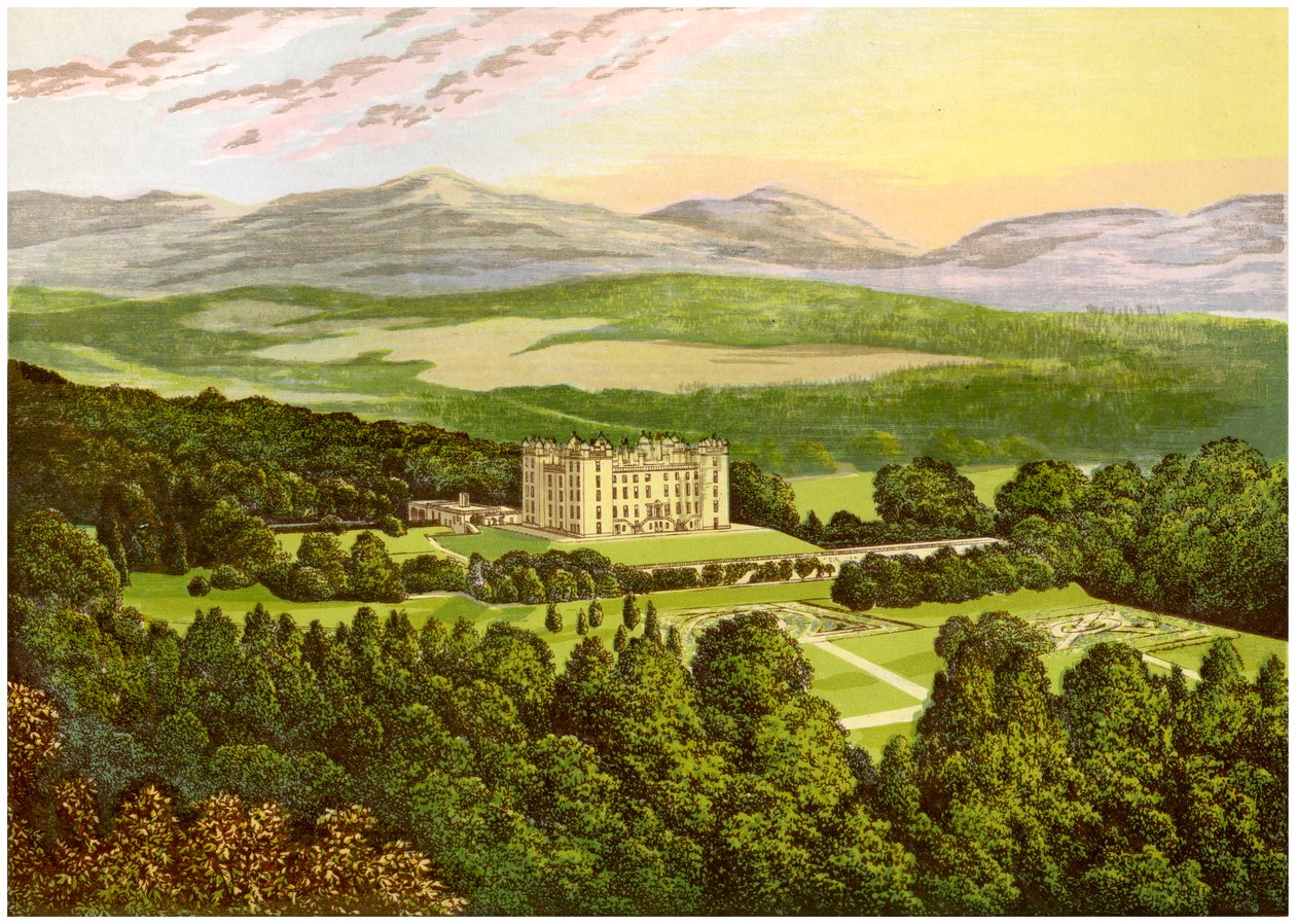 Drumlanrig Castle, Dumfriesshire, Skottland, hjemmet til hertugen av Buccleuch, c1880 av Unbekannt