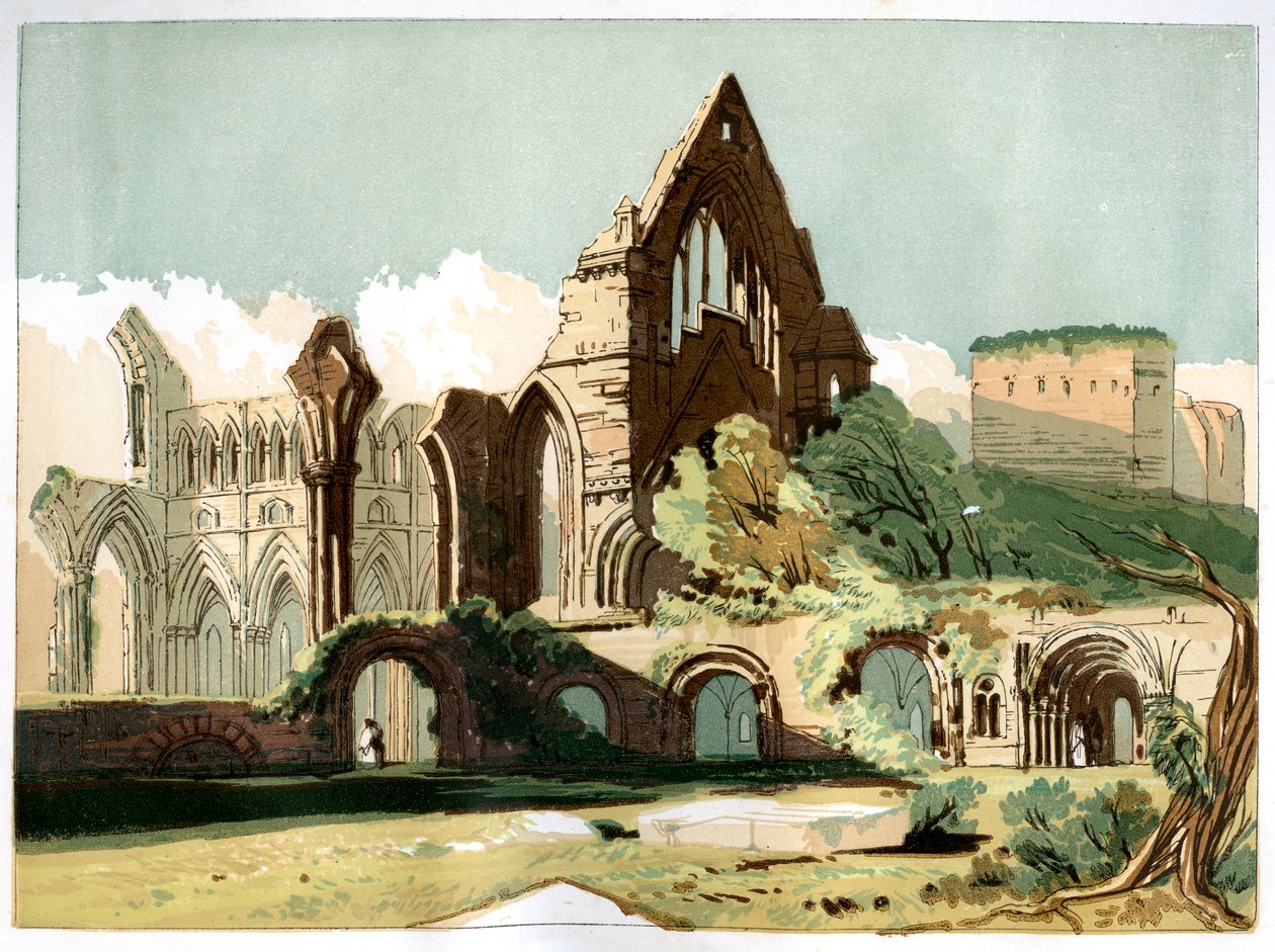 Dryburgh Abbey, c1850 av Unbekannt