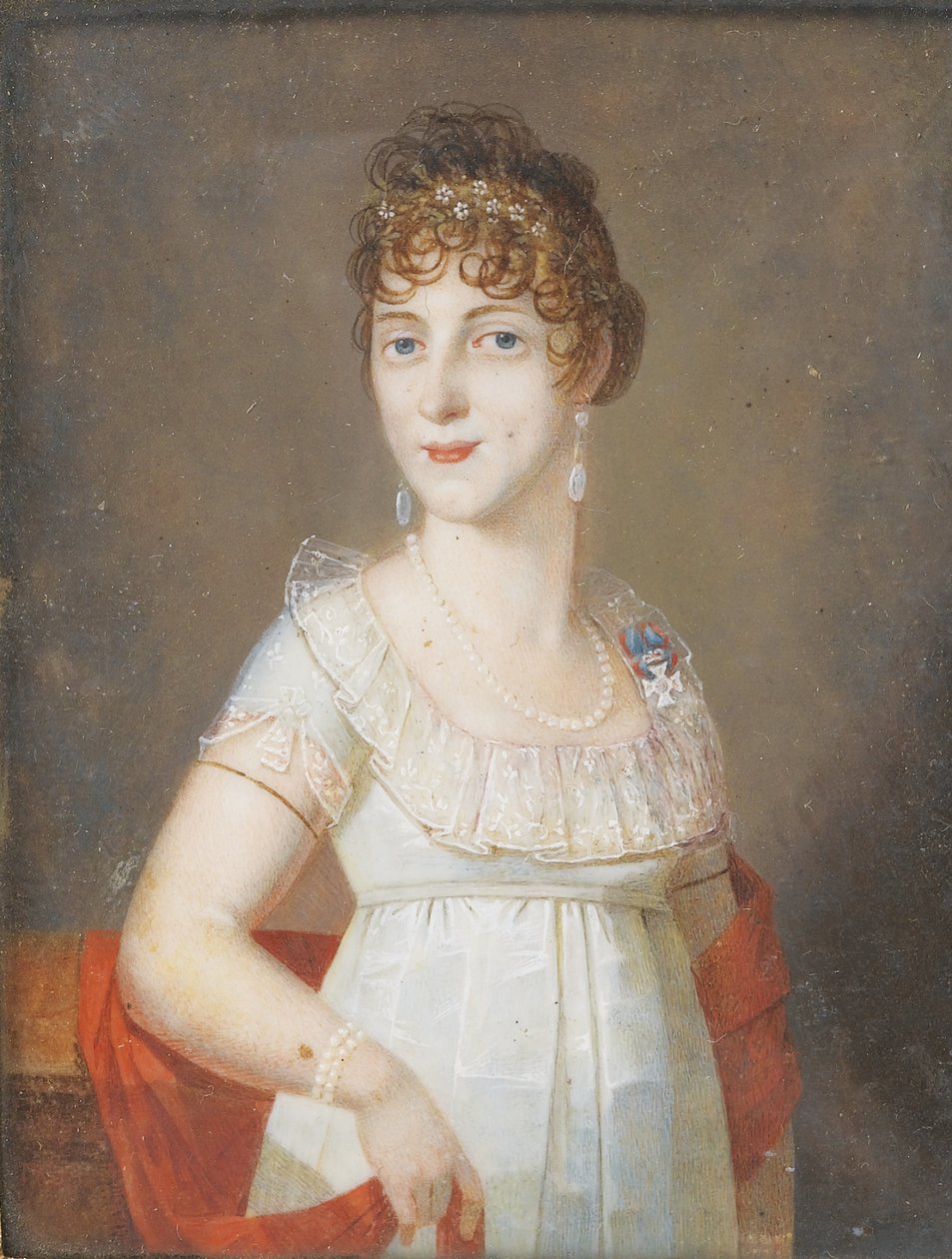 Hertuginne Maria Elisabeth i Bayern 1784-1849, prinsesse av Wagram, ca. 1810 av Unbekannt
