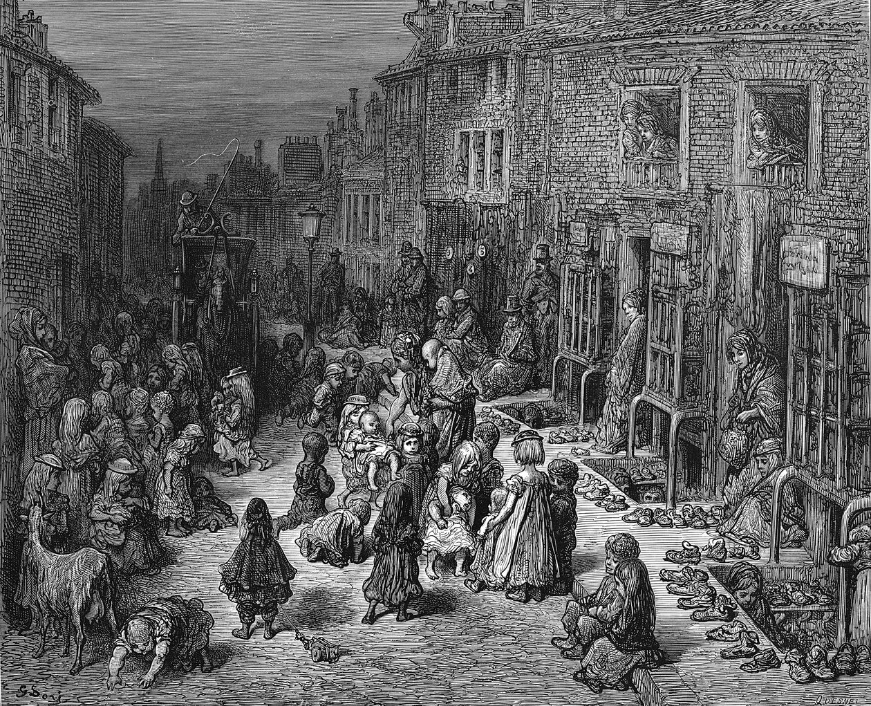 Dudley Street, Seven Dials, London, 1872 av Unbekannt