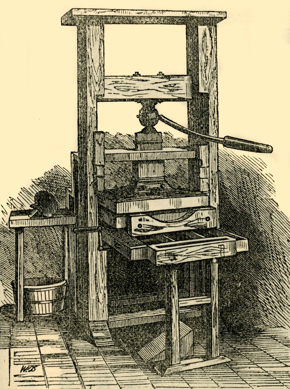 Duplikat av Franklins Press, 1881. av Unbekannt