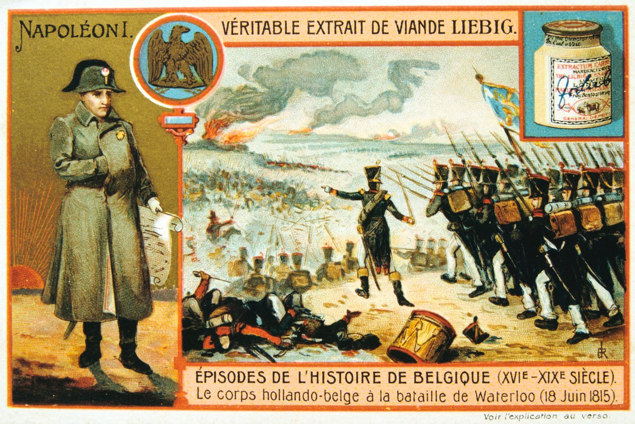 Nederlandsk-belgiske tropper i slaget ved Waterloo, 1815, slutten av 1800-tallet av Unbekannt
