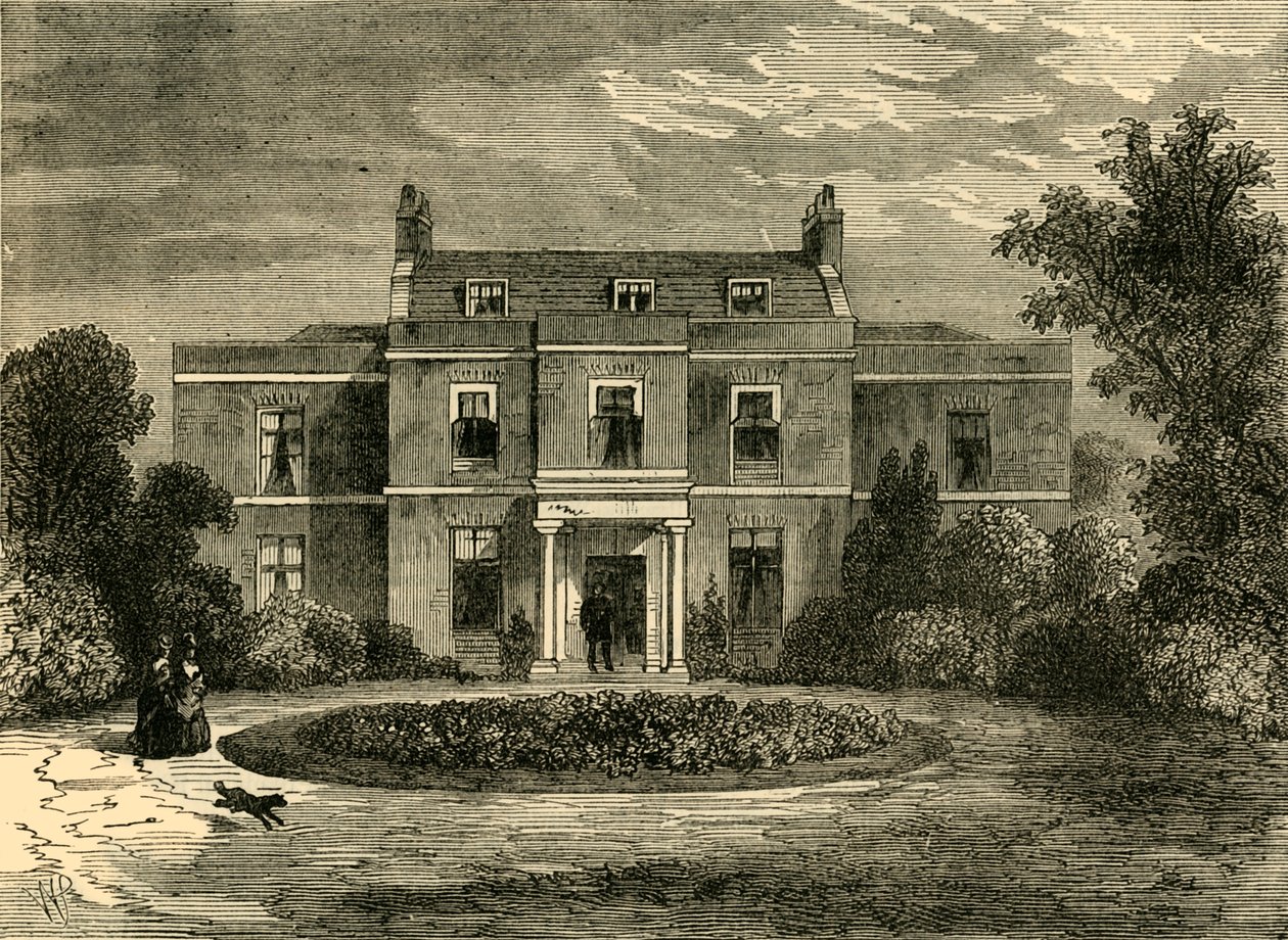 Earls Court House Tidligere John Hunters House, c1876. av Unbekannt