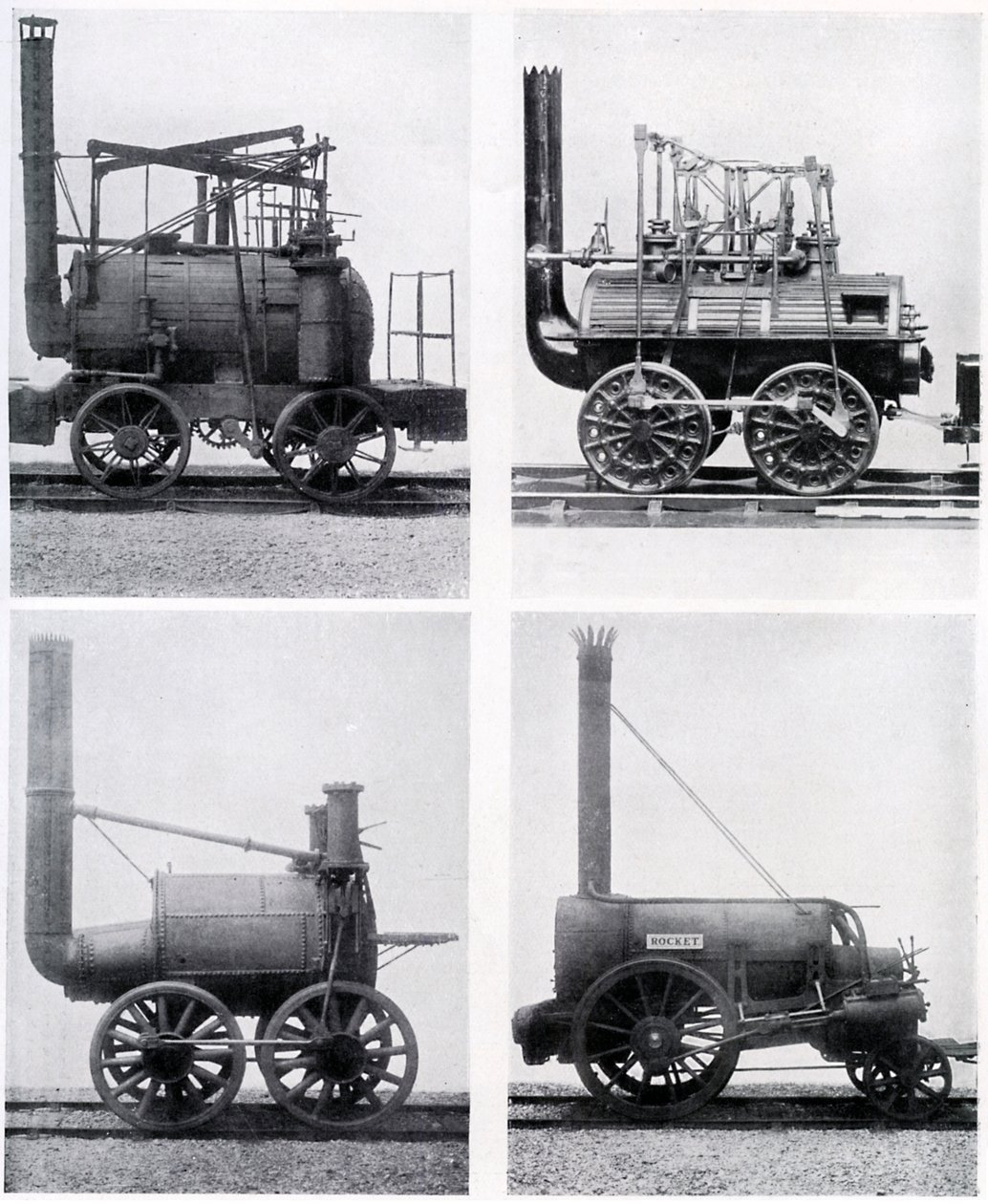 Tidlige lokomotiver, 1800-tallet, c1920 av Unbekannt