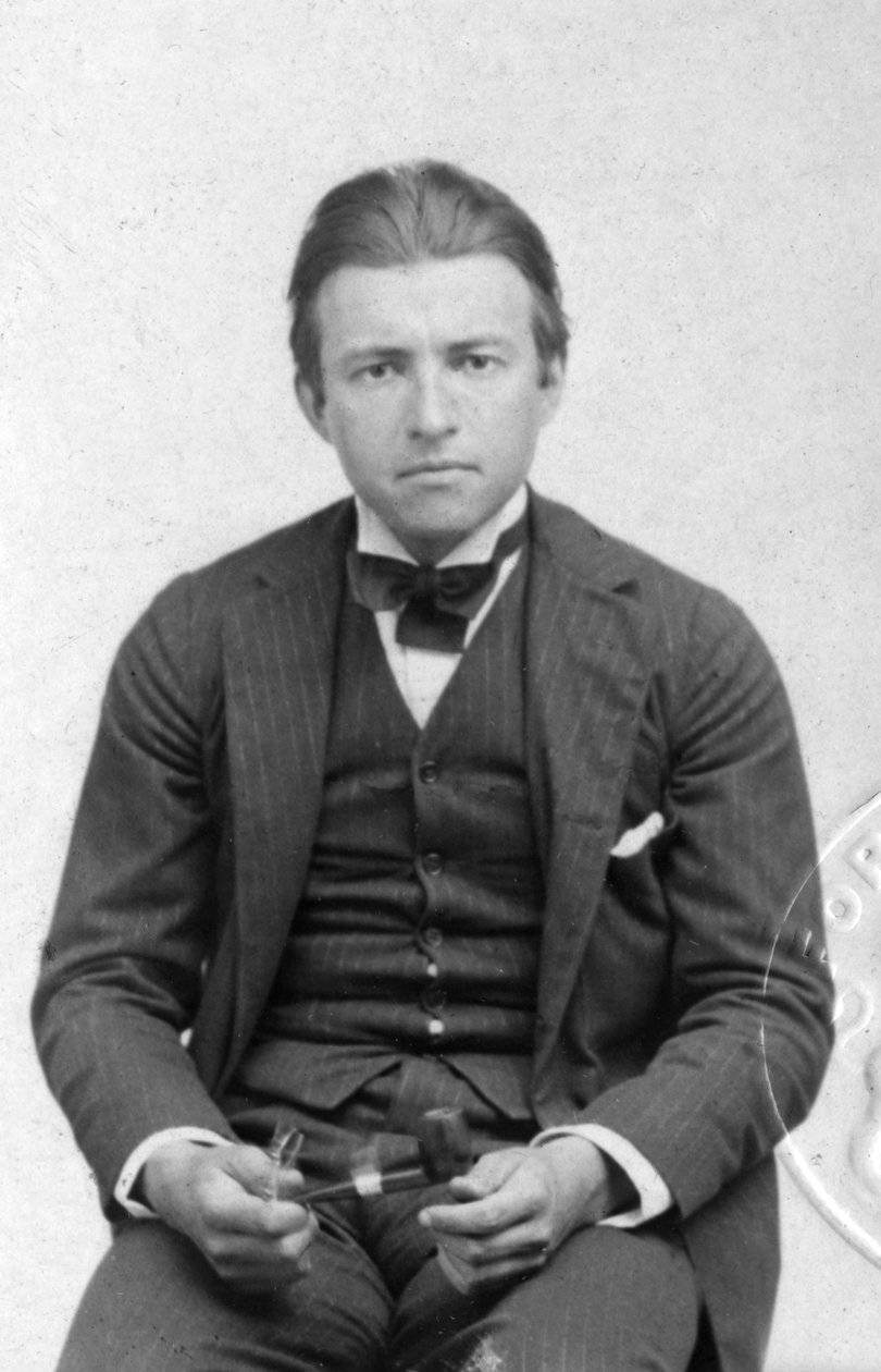 Tidlig passfotografi av Claude Rains 1889-1967, engelsk skuespiller, tidlig på 1900-tallet av Unbekannt
