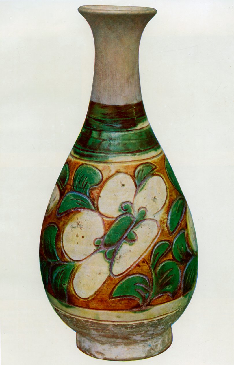 Fajansevase, kinesisk, Tang-dynastiet, 618-907 1925 av Unbekannt