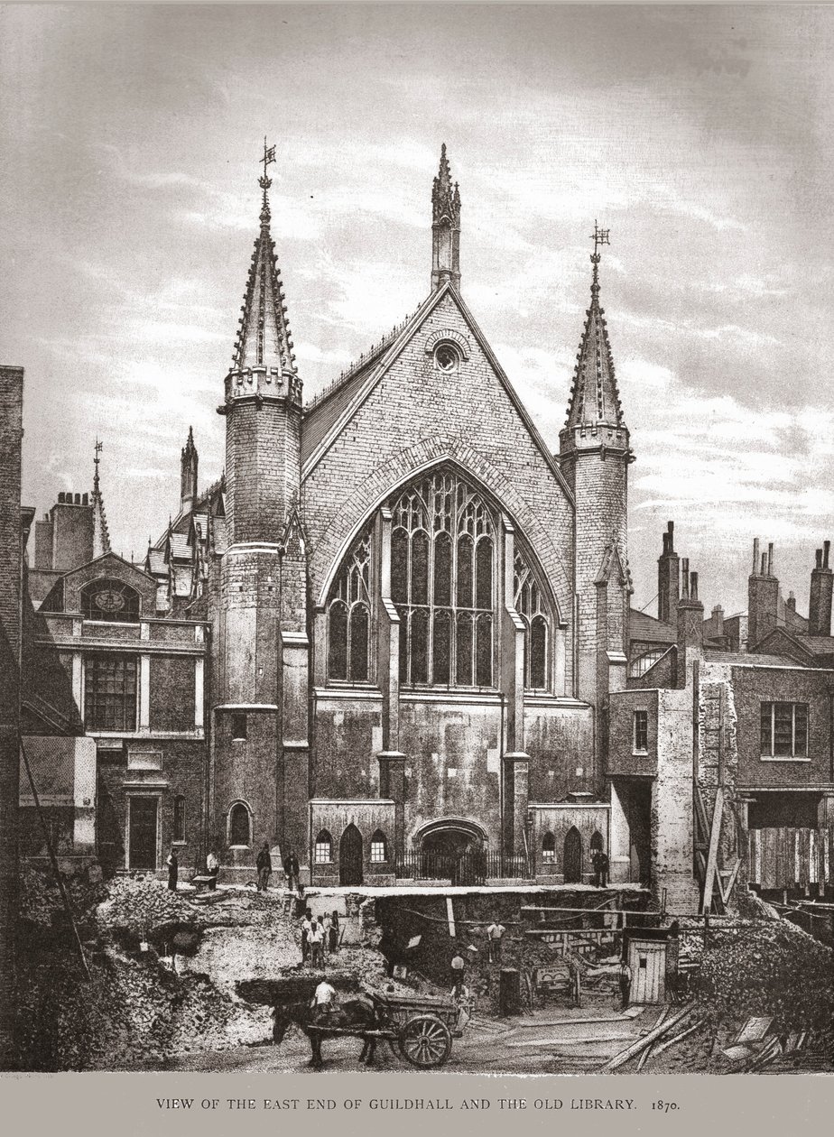 East End of Guild Hall and Library, 1870, 1886 av Unbekannt