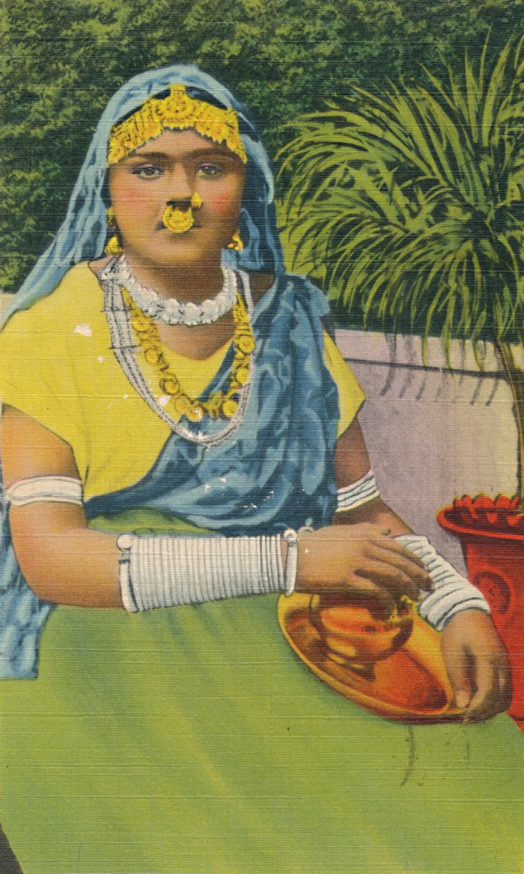 East Indian Girl, Trinidad, BWI, c1952. av Unbekannt