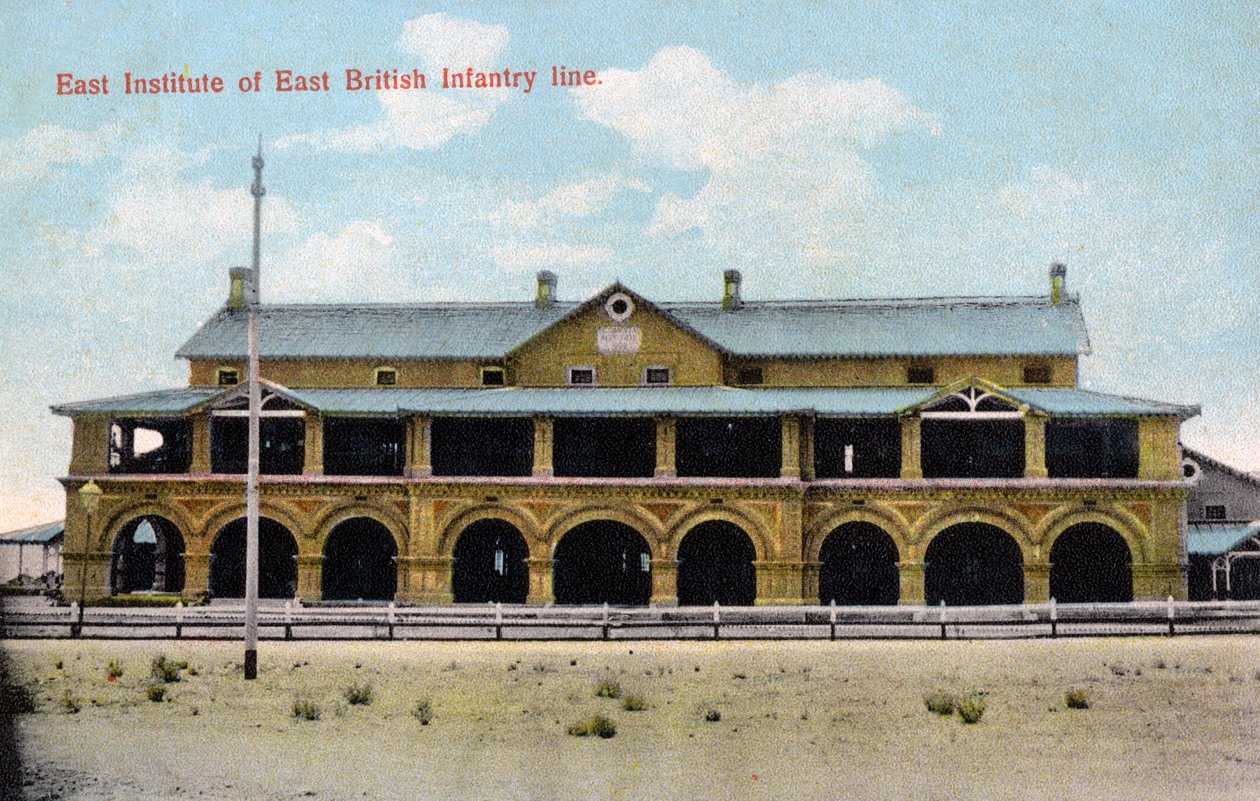 East Institute of East British Infantry line, India, tidlig på 1900-tallet av Unbekannt
