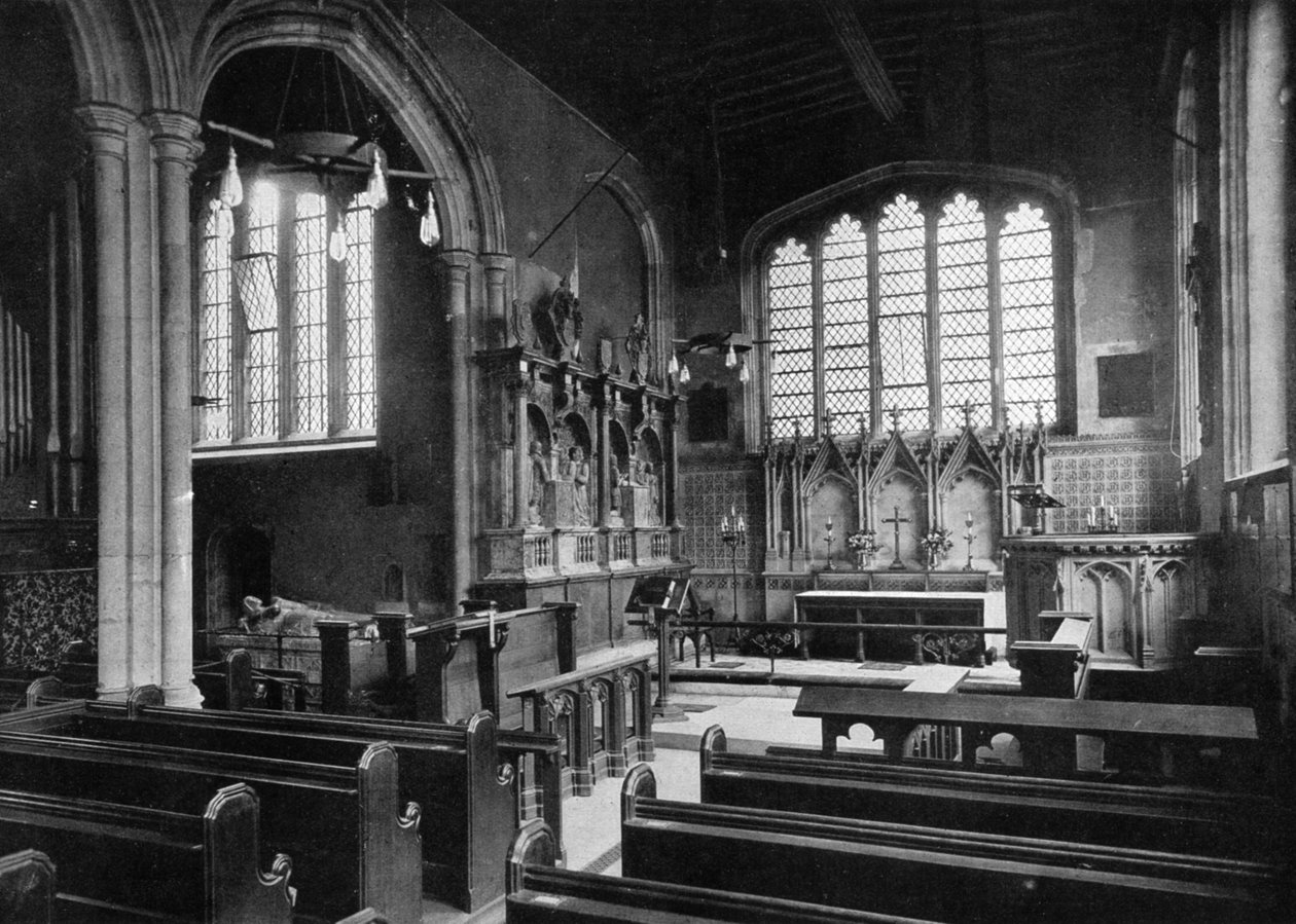 Østenden av kapellet St Peter ad Vincula, Tower of London, 1900-tallet av Unbekannt