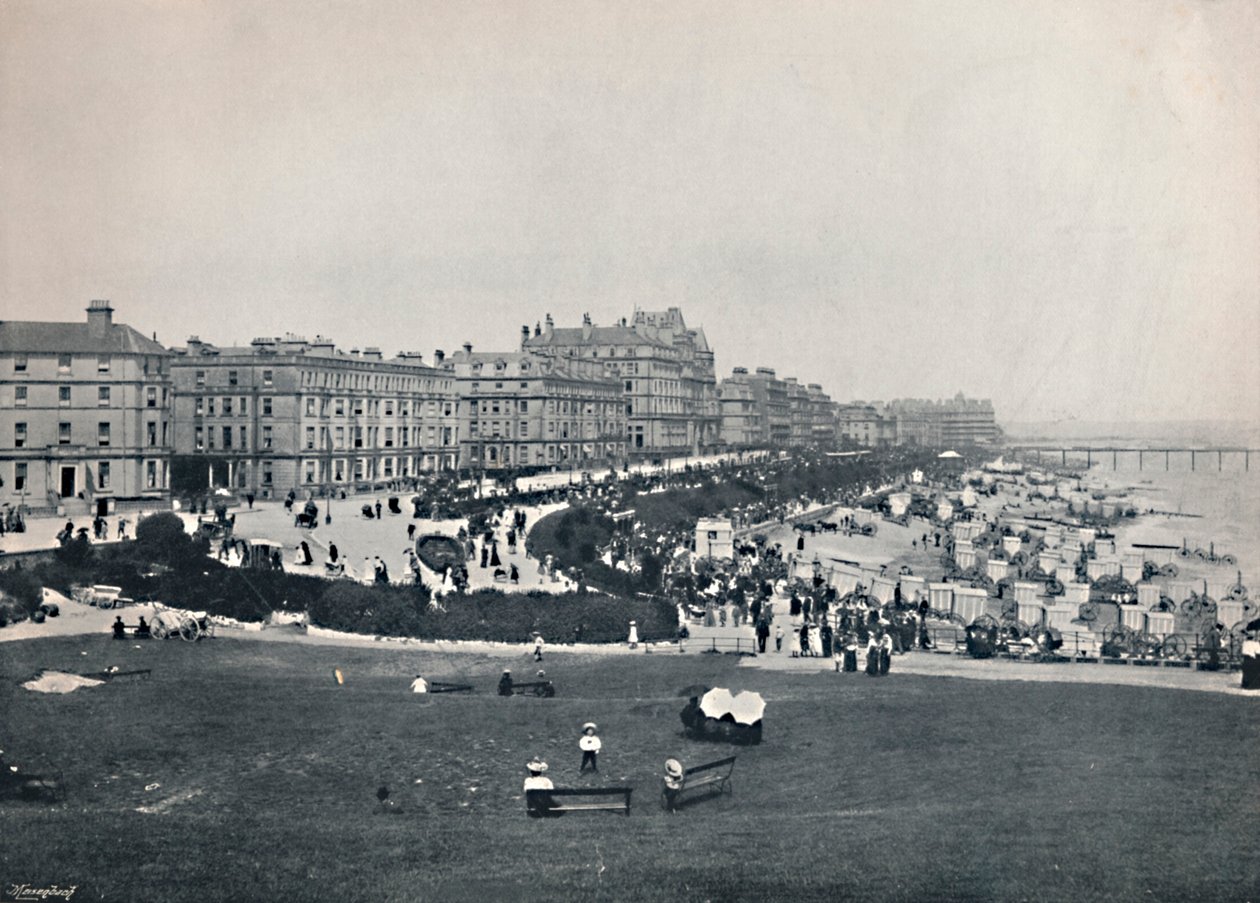 Eastbourne - Generelt utsikt fra Wish Tower, 1895 av Unbekannt